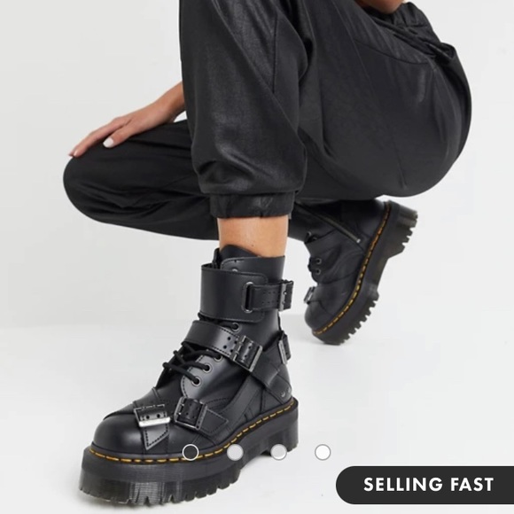 Dr. Martens Shoes - NWT Dr Martens Jadon Strap Flatform Boots